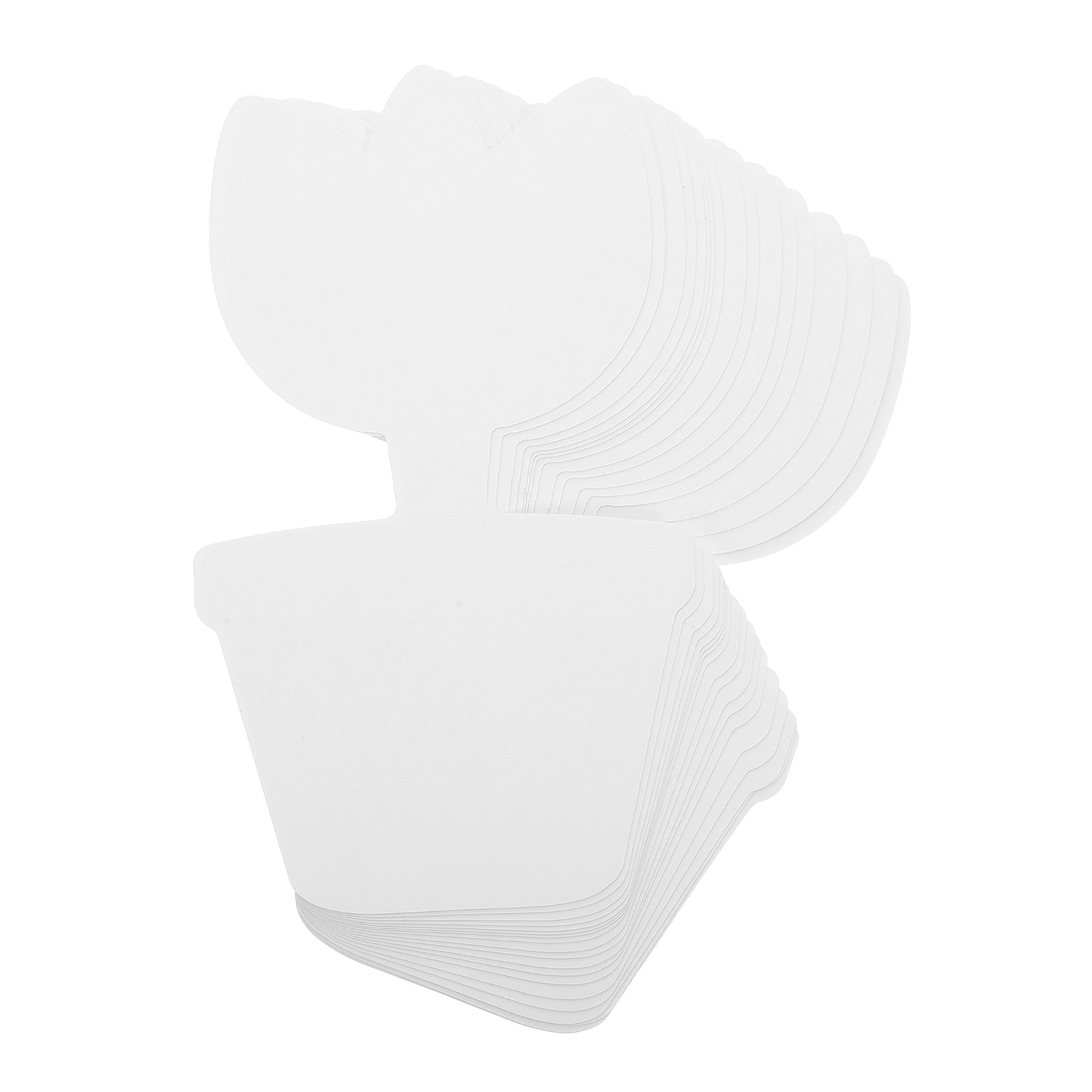 Art Craft Cardboard - 20Pcs DIY Unpainted Flower Pot Board