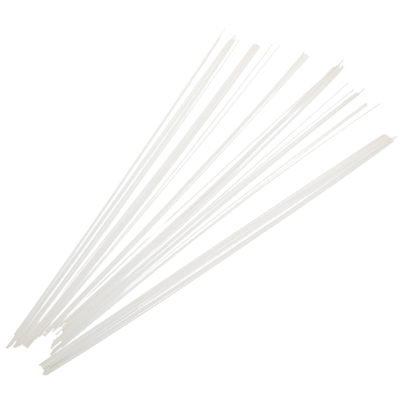 Art Craft Bar - 50Pcs White Plastic Structural Rods 50Cm