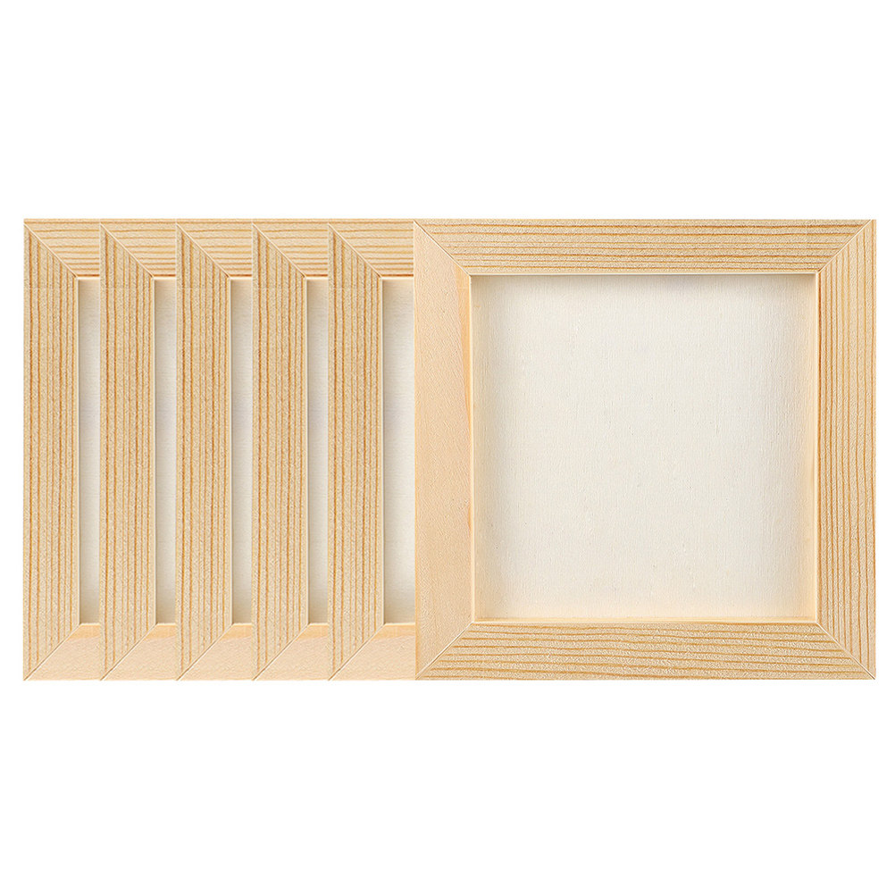 6Pcs Solid Wood DIY Blank Pict - огляд і ціна Art And Craft For Nursery