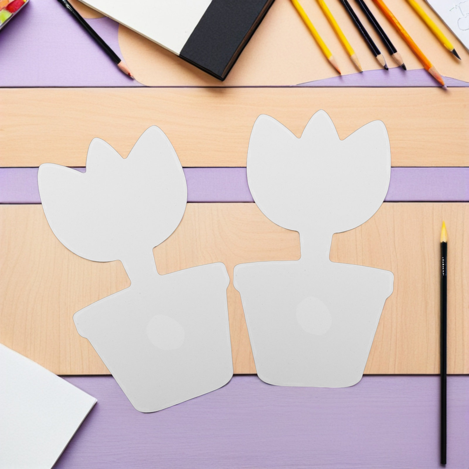 20Pcs Blank Cardboard Flower P - огляд і ціна Art Craft Cardboard
