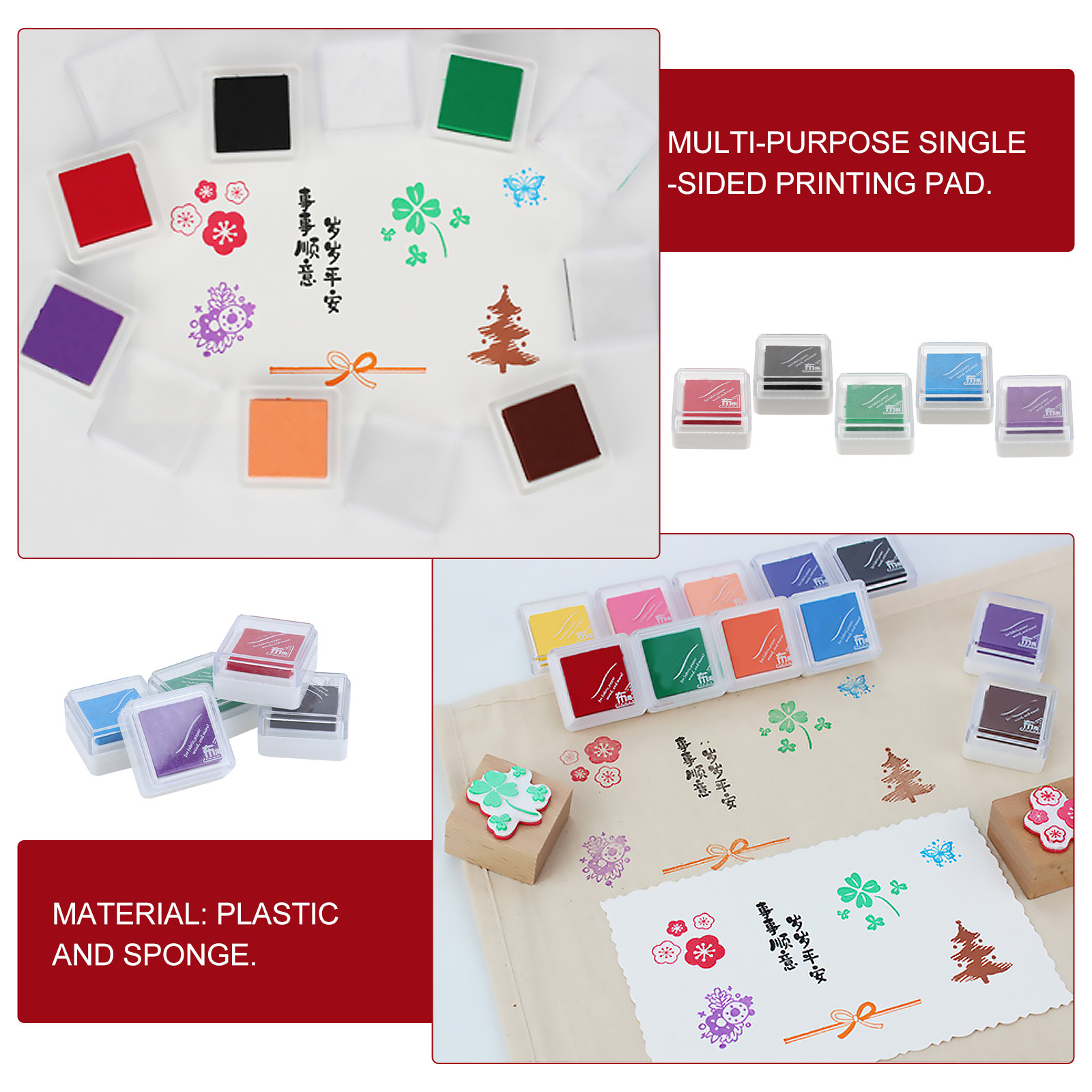 5Pcs Quick-Dry Ink Stamp Pads  - огляд і ціна Art And Craft For Nursery