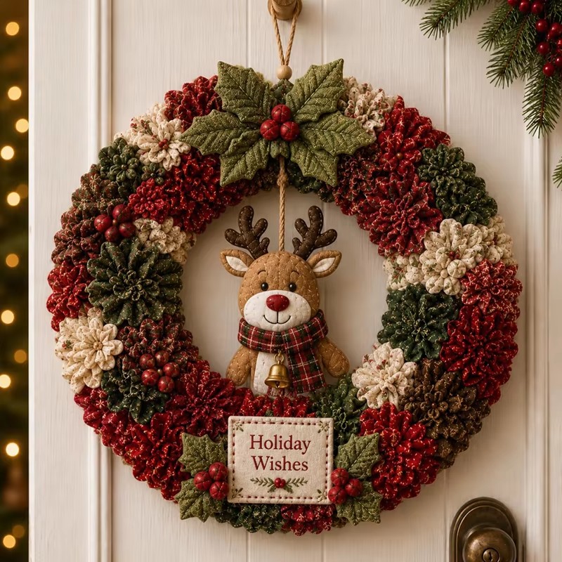 3D Christmas Fabric Poke Art K - огляд і ціна Art Craft Kit