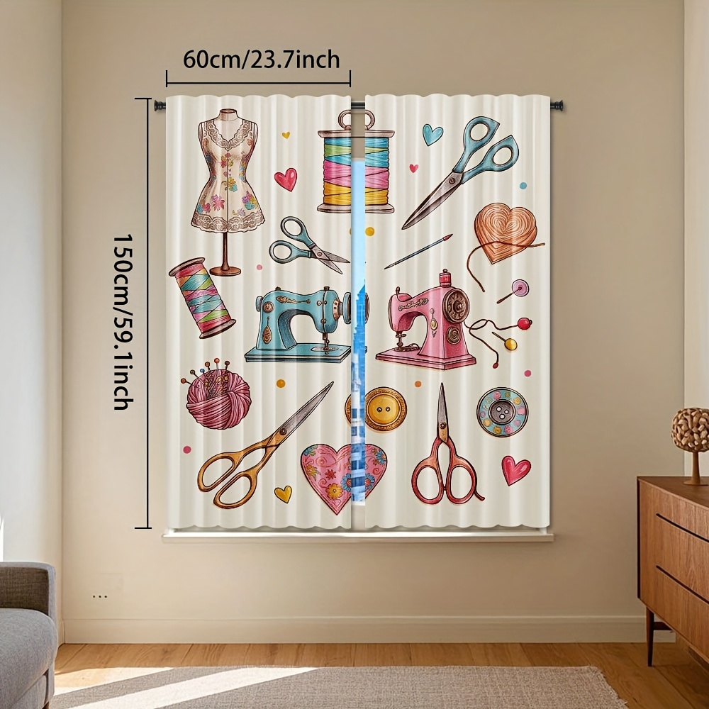 Sewing Craft Room Decor Curtai - огляд і ціна Art And Craft For Nursery