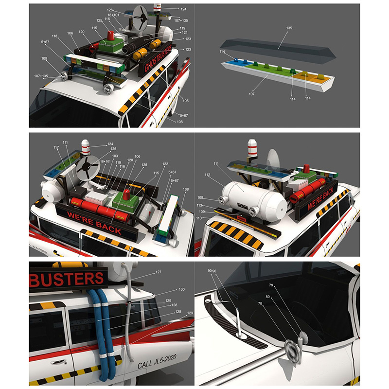 Ghostbusters Car Ecto-1A 1:20  - огляд і ціна Art Craft Cardboard