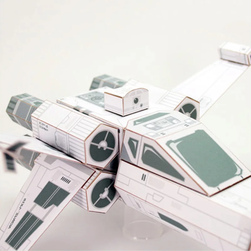 X-WING Fighter White Paper Mod - огляд і ціна Art Craft Cardboard