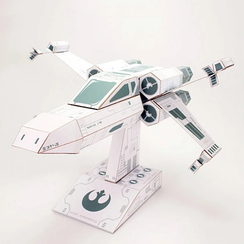 X-WING Fighter White Paper Mod - огляд і ціна Art Craft Cardboard